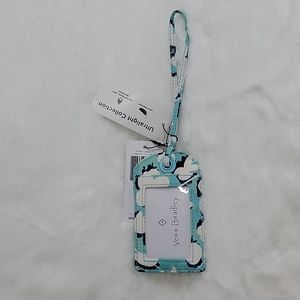 Vera Bradley Ultralight Luggage ID Cut Vines Cool